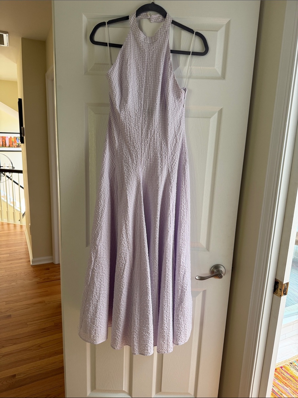 Women's Lilac Halter Maxi Dress - Zara Small